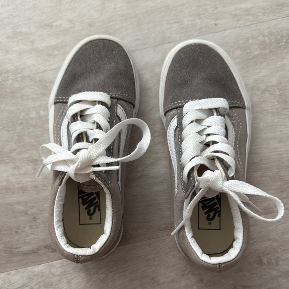 Vans little kids Old skool grey sneakers
